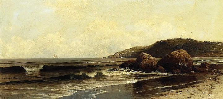 Alfred Thompson Bricher Breaking Surf 1